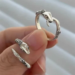 Vintage Handmade Snake Rings Women Fashion